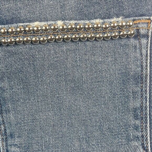 Frame Denim Anstee Studded Straight Leg Jeans Sz 25 - Picture 10 of 14